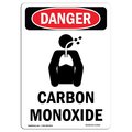 Signmission Safety Sign, OSHA Danger, 7" Height, Carbon Monoxide, Portrait OS-DS-D-57-V-2414